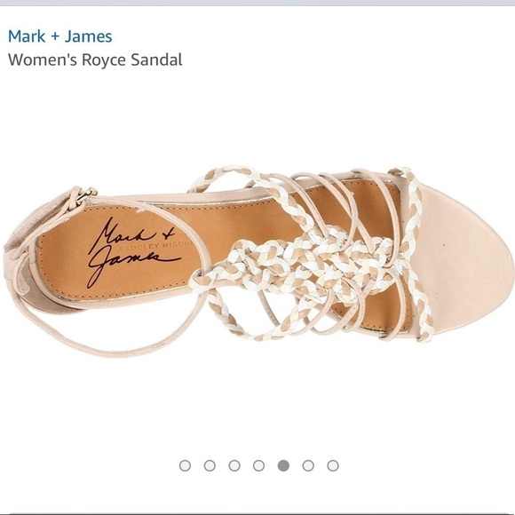 Mark & James x Badgley Mischka Royce Sandals Size 7.5 - Picture 3 of 8